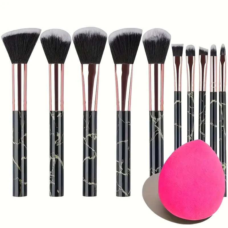 Beauty Makeup Gift Sets - 10-częściowy zestaw pędzli do marmuru +