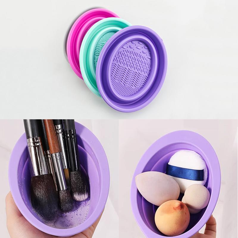 Cosmetic Sponge - Miękki silikonowy środek do czyszczenia pędzli