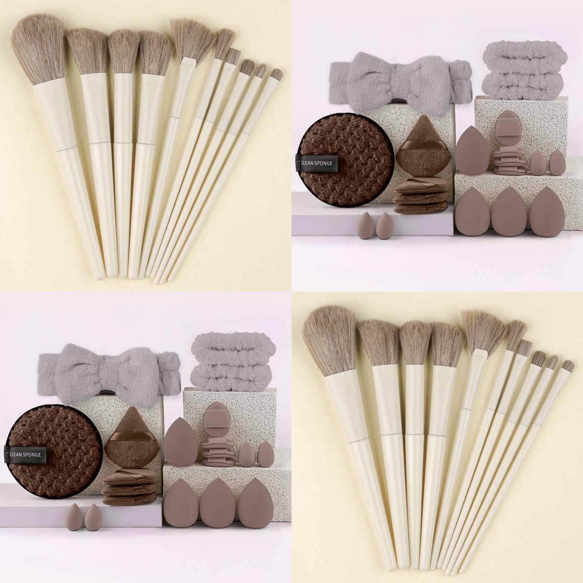 Beauty Makeup Gift Sets - Profesjonalny zestaw 10 pędzli do makijażu: