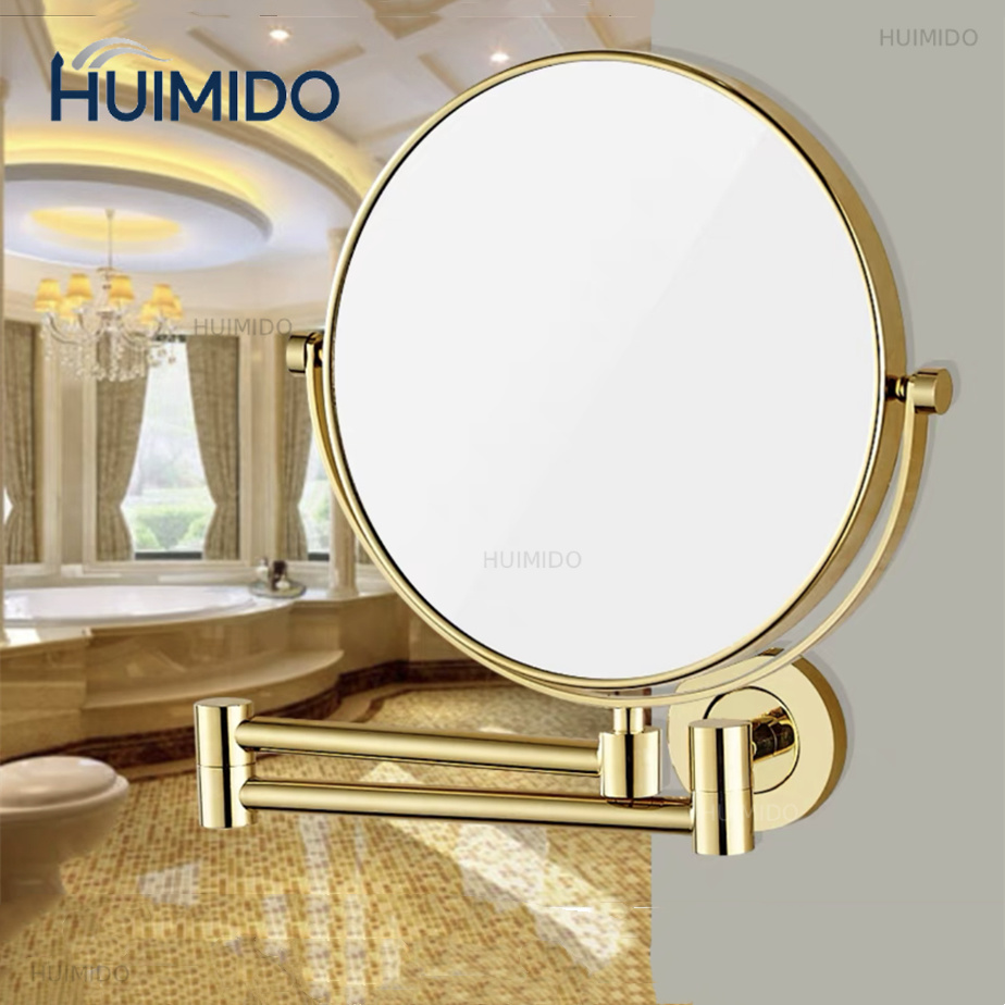 Beauty Makeup Hd - 8-calowe czarne/chromowane lusterko do makijażu z