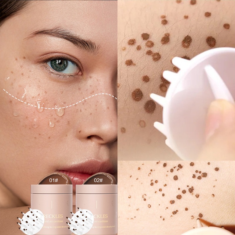 Kiss Beauty Makeup Remover - Naturalny pisak do piegów, miękki brązowy