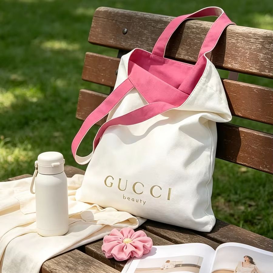Cosmetic Sponge - Torba GUCCI damska, płócienna torba typu