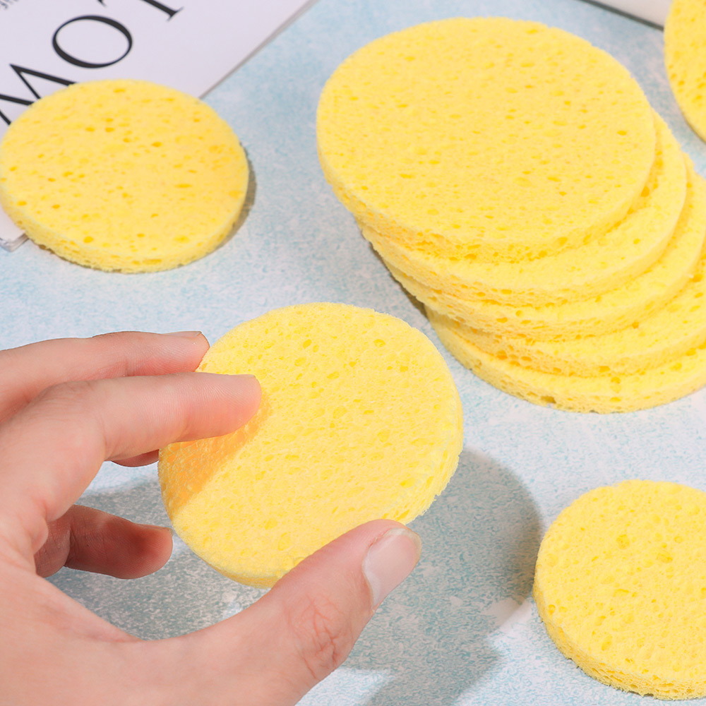 10 szt. 6-9cm Żółta Okrągła Gą – Cosmetic Sponge recenzja i cena