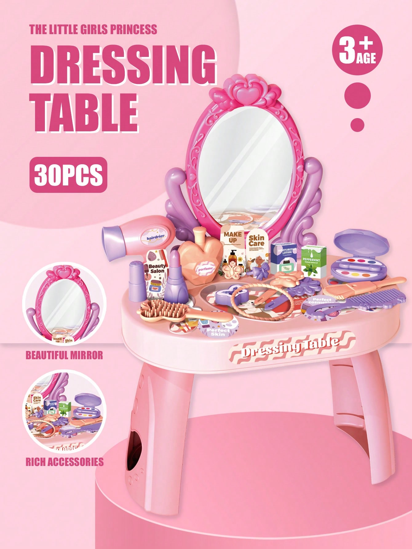 Zestaw toaletki dla dzieci z l – Beauty Makeup For Kids recenzja i cena