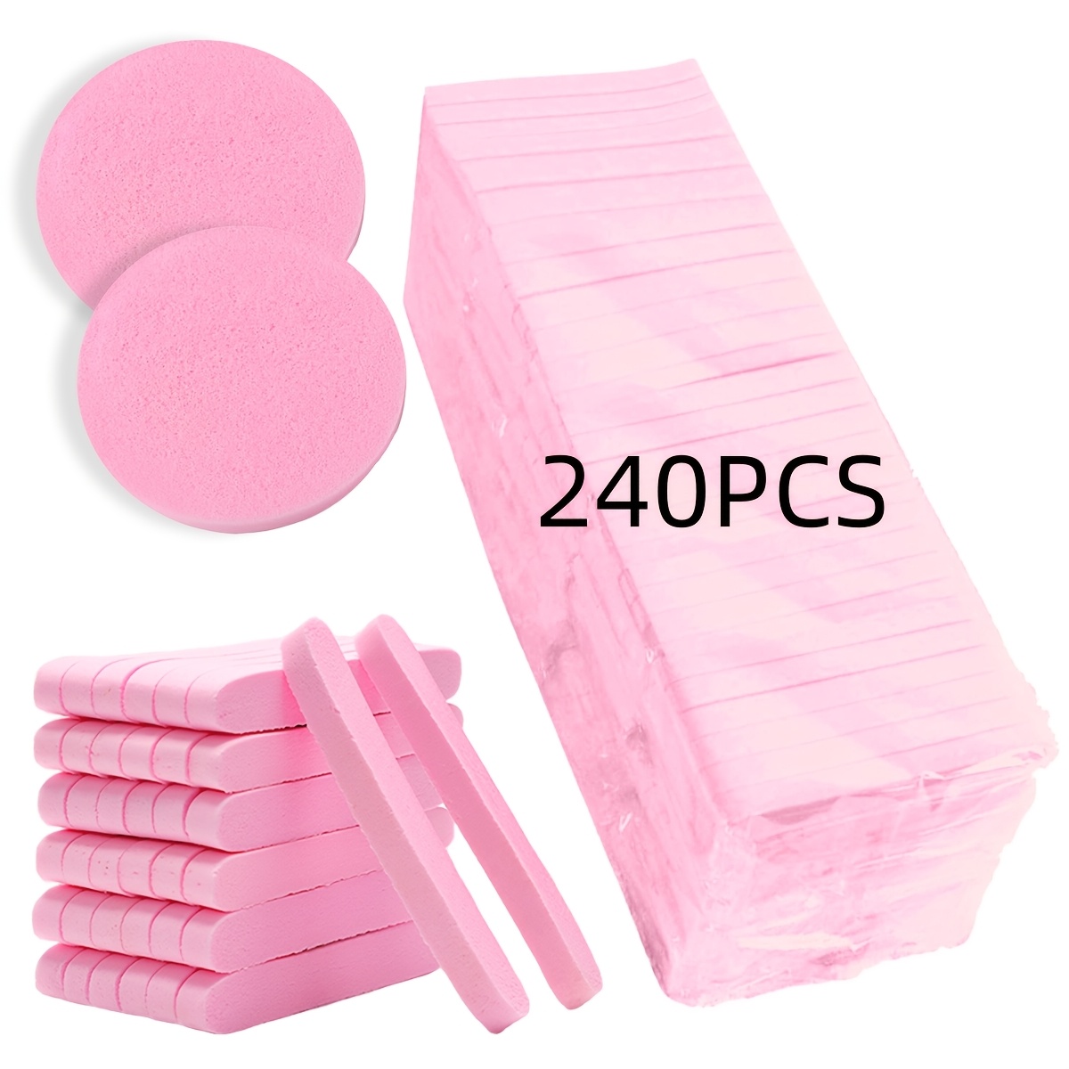 Gąbki do twarzy - 240 szt. - G – Kiss Beauty Makeup Remover recenzja i cena